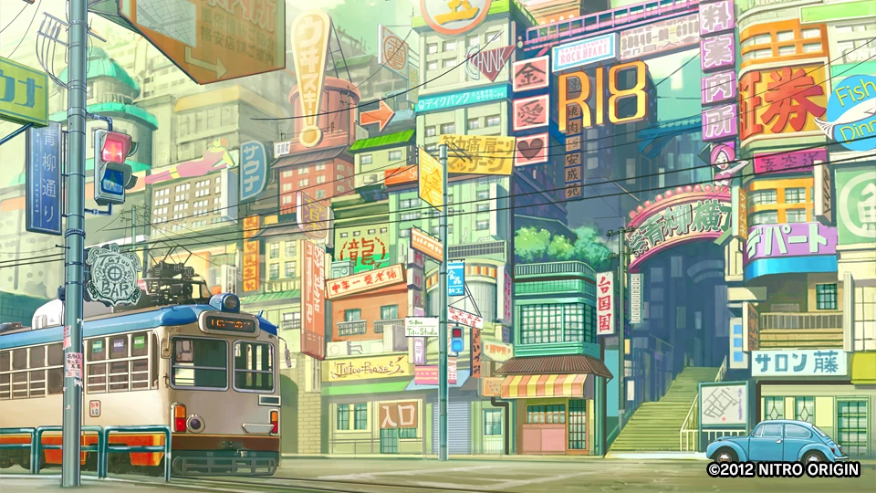 画像：旧住民区 表通り